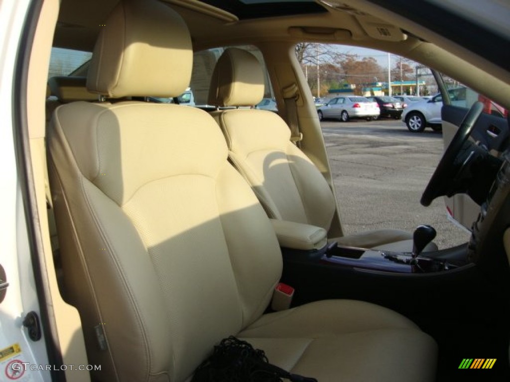 2008 IS 250 AWD - Starfire White Pearl / Cashmere Beige photo #24