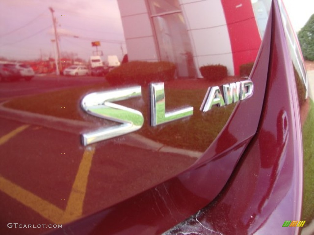 2009 Murano SL AWD - Merlot Metallic / Black photo #4