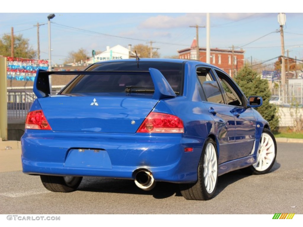 2003 Lancer Evolution VIII - Blue By You / Black/Blue photo #4