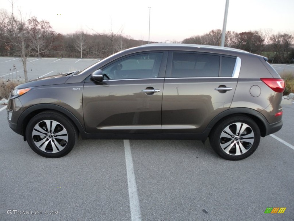 2012 Sportage EX AWD - Sand Track / Alpine Gray photo #1