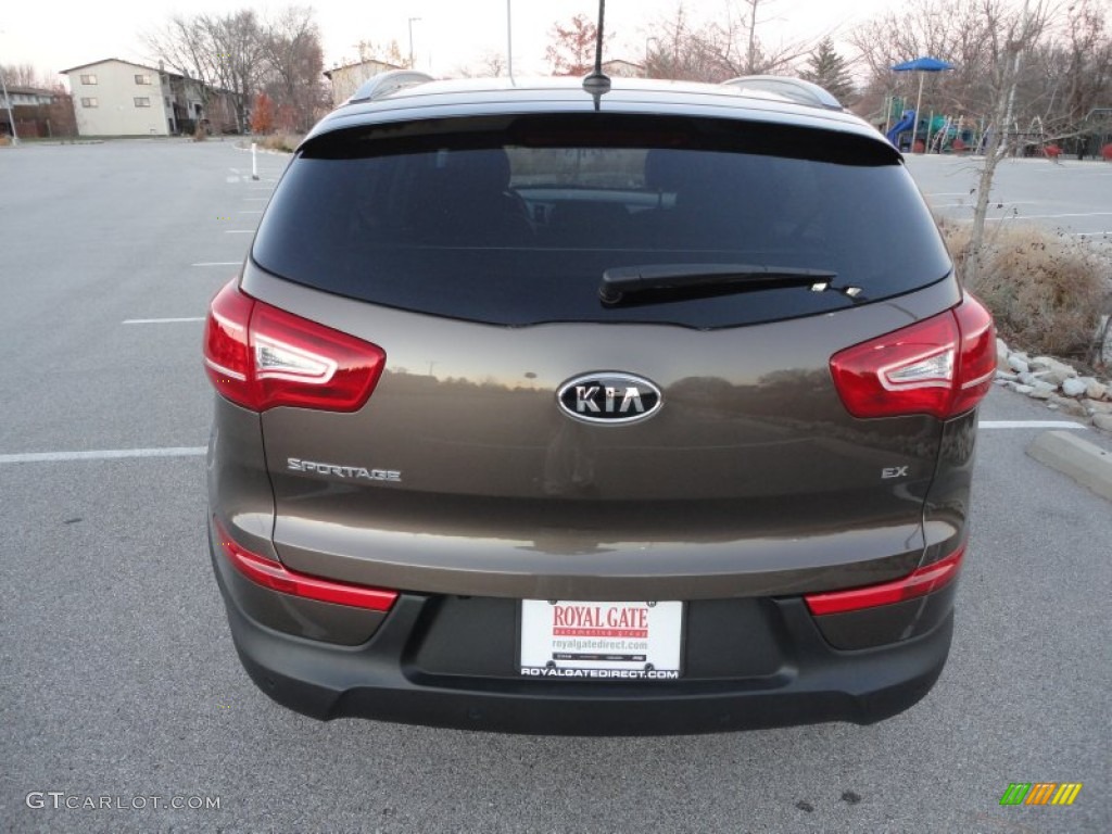 2012 Sportage EX AWD - Sand Track / Alpine Gray photo #7