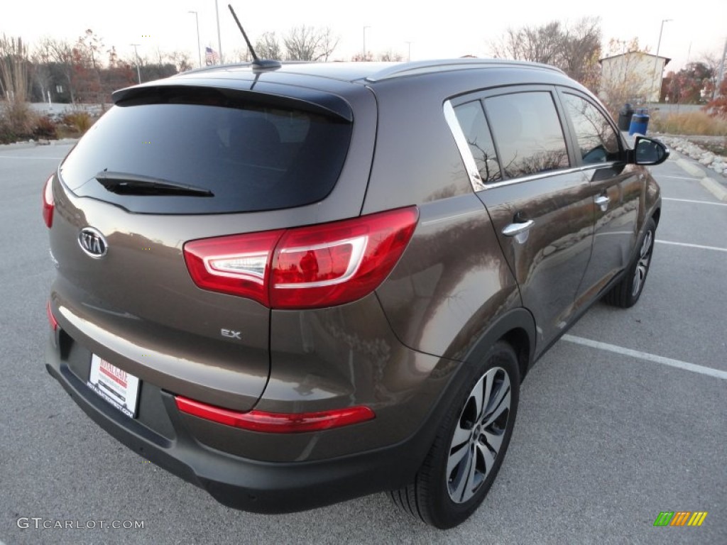 2012 Sportage EX AWD - Sand Track / Alpine Gray photo #8