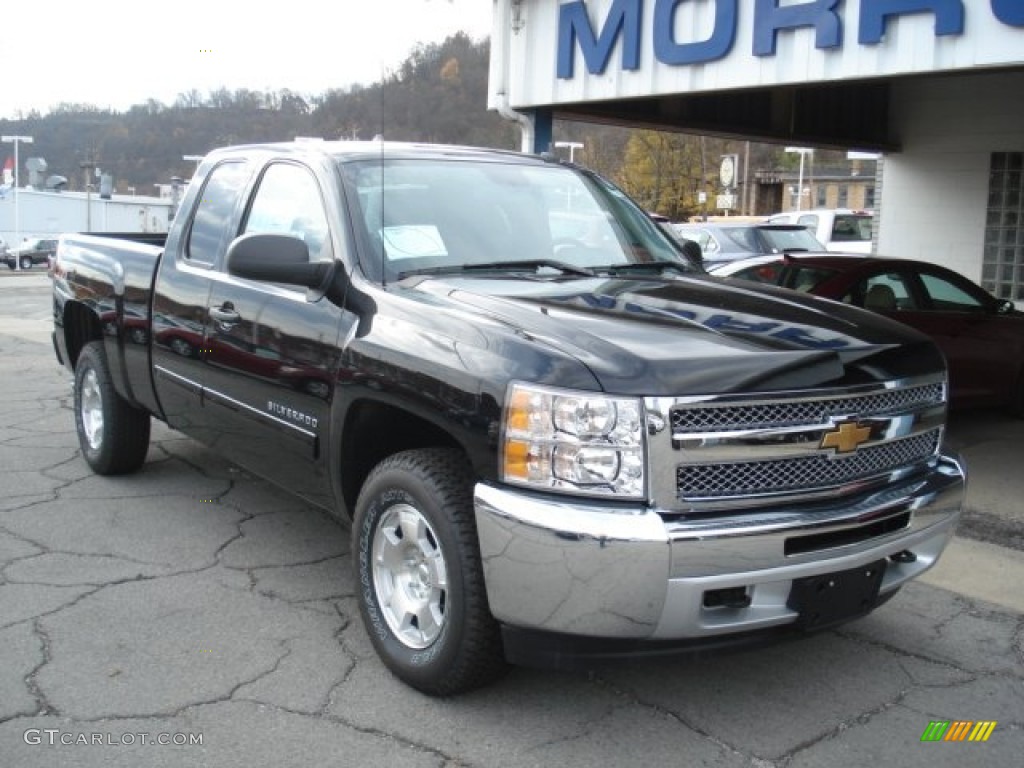 2013 Silverado 1500 LT Extended Cab 4x4 - Black / Ebony photo #2