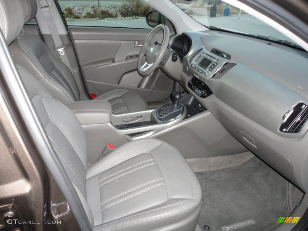2012 Sportage EX AWD - Sand Track / Alpine Gray photo #19