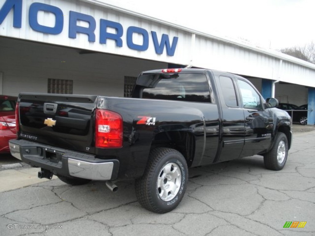 2013 Silverado 1500 LT Extended Cab 4x4 - Black / Ebony photo #8