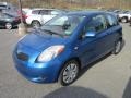 2007 Blazing Blue Metallic Toyota Yaris 3 Door Liftback  photo #3