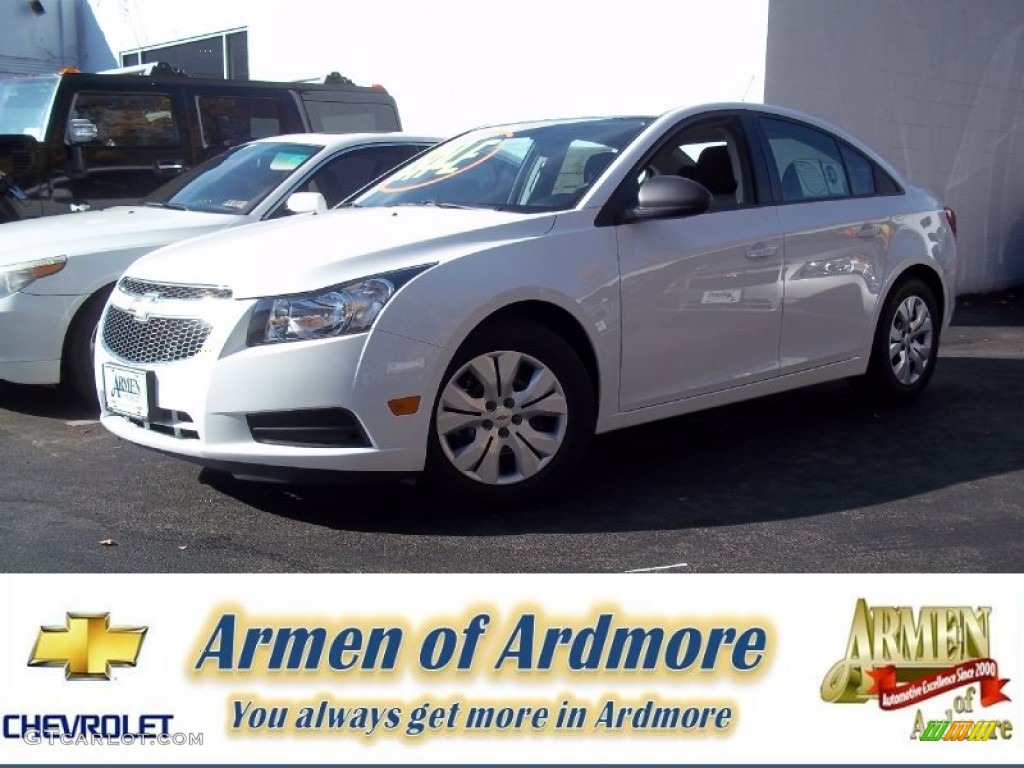 2013 Cruze LS - Summit White / Jet Black/Medium Titanium photo #1