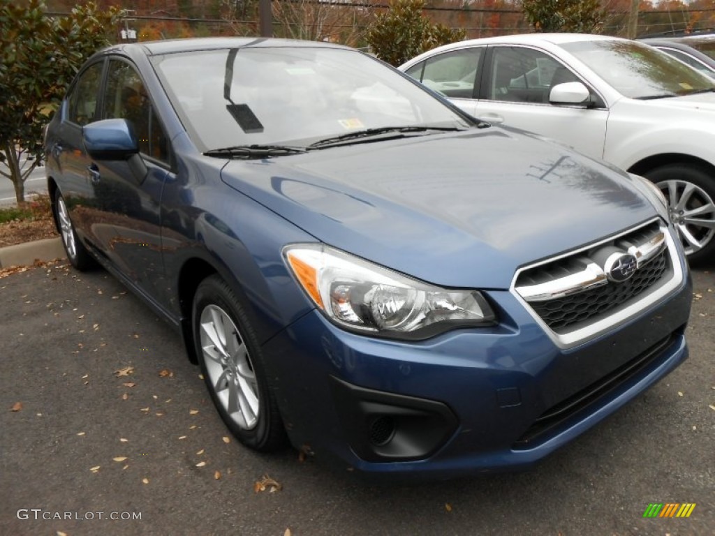 2013 Impreza 2.0i Premium 4 Door - Marine Blue Pearl / Black photo #1