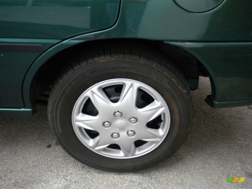 1999 Escort LX Sedan - Tropic Green Metallic / Medium Graphite photo #10