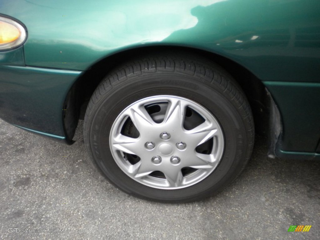 1999 Escort LX Sedan - Tropic Green Metallic / Medium Graphite photo #11