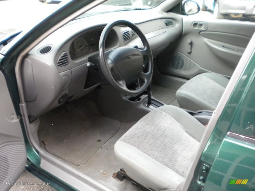 1999 Escort LX Sedan - Tropic Green Metallic / Medium Graphite photo #12