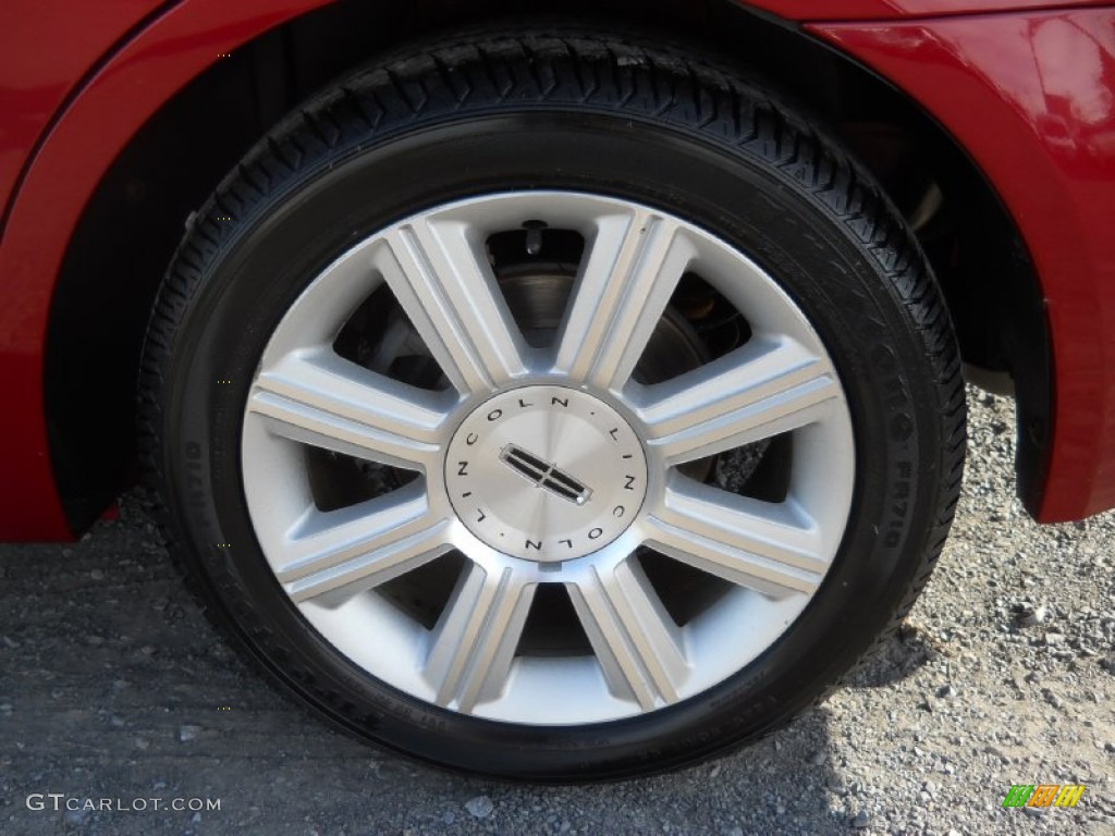 2008 MKZ Sedan - Vivid Red Metallic / Sand photo #11