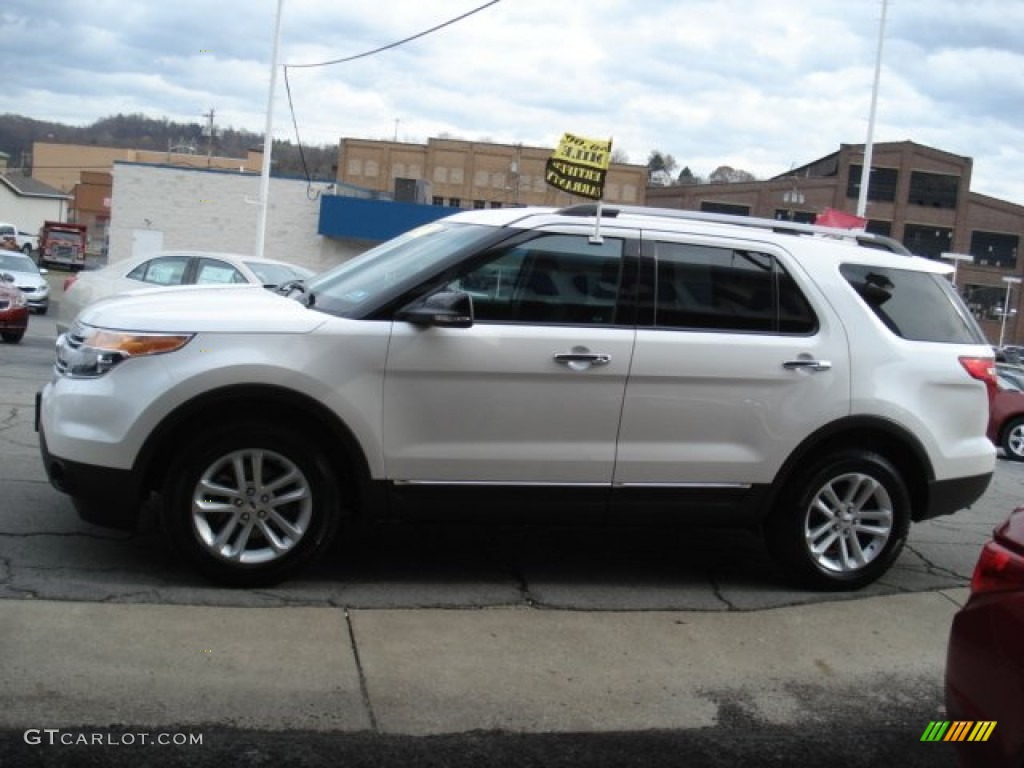 2012 Explorer XLT 4WD - White Platinum Tri-Coat / Charcoal Black photo #5