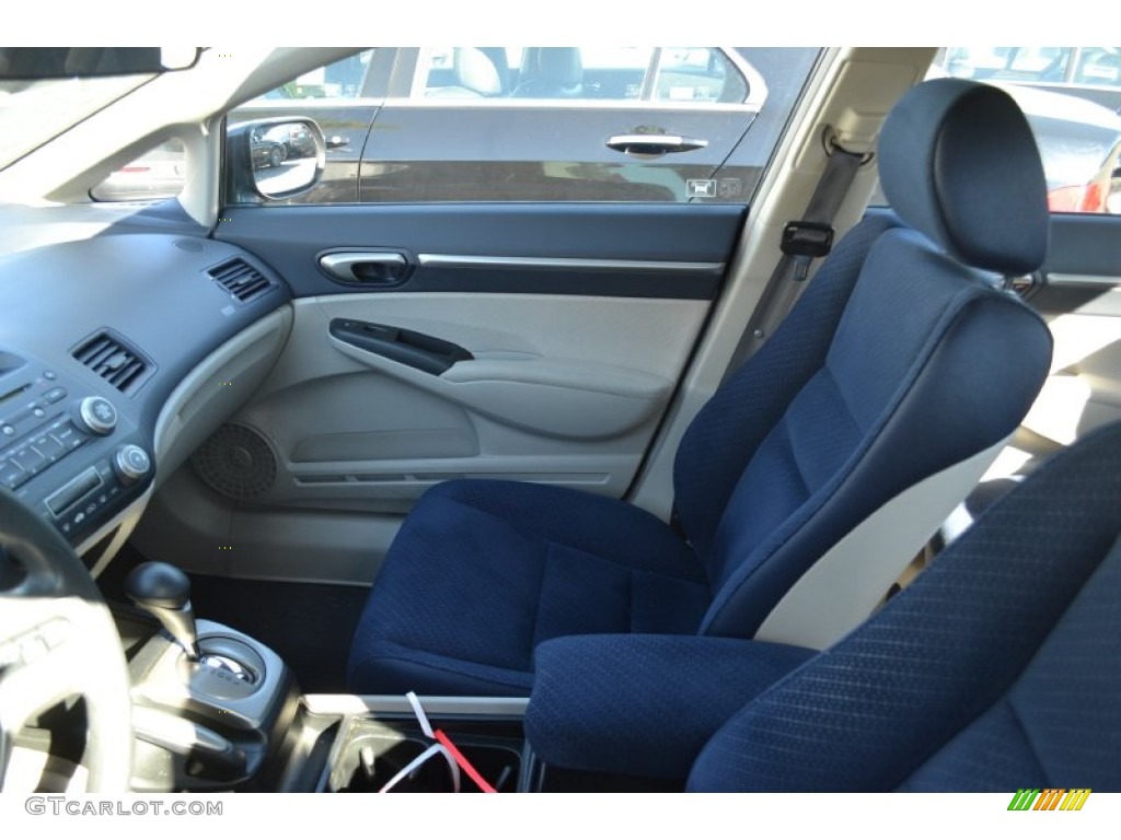 2008 Civic Hybrid Sedan - Magnetic Pearl / Blue photo #5