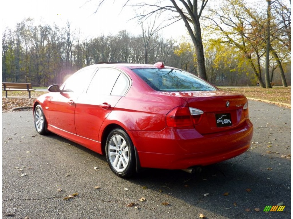 2006 3 Series 325xi Sedan - Electric Red / Beige photo #5