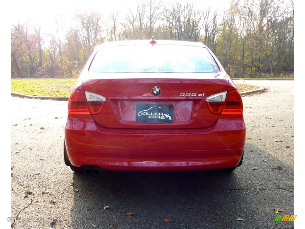 2006 3 Series 325xi Sedan - Electric Red / Beige photo #6