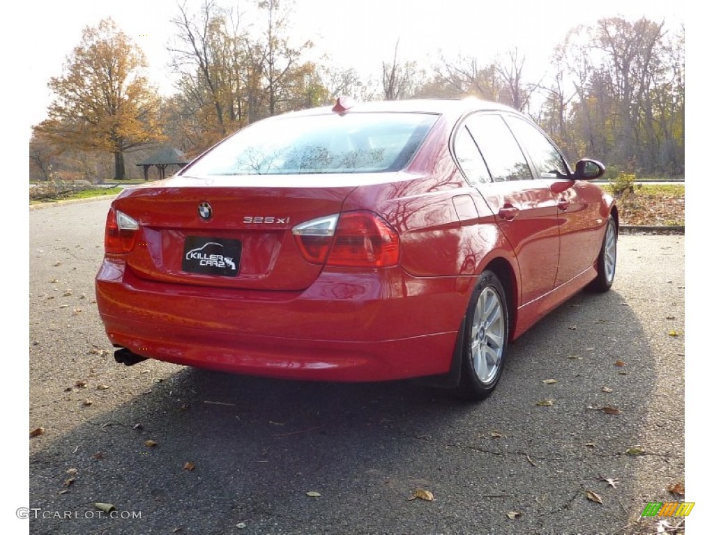 2006 3 Series 325xi Sedan - Electric Red / Beige photo #7