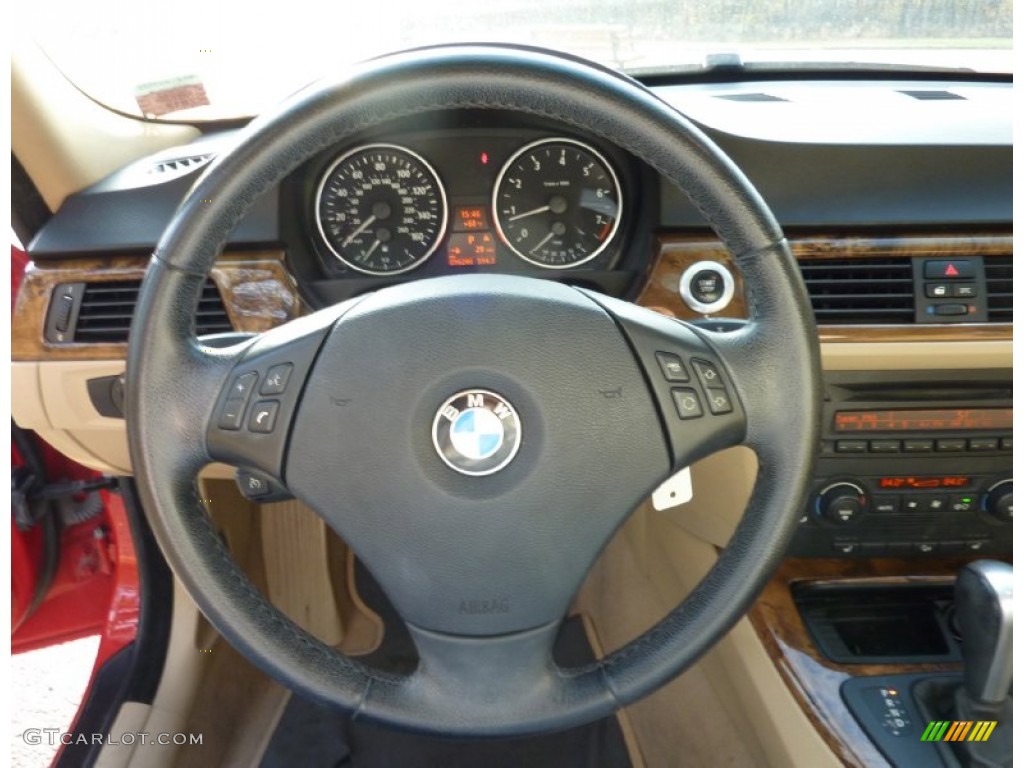 2006 BMW 3 Series 325xi Sedan Beige Steering Wheel Photo #73458332