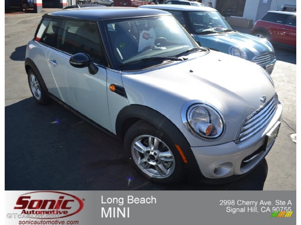 2013 Cooper Hardtop - White Silver Metallic / Carbon Black photo #1