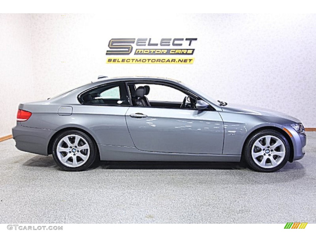 2009 3 Series 328xi Coupe - Space Grey Metallic / Black photo #4