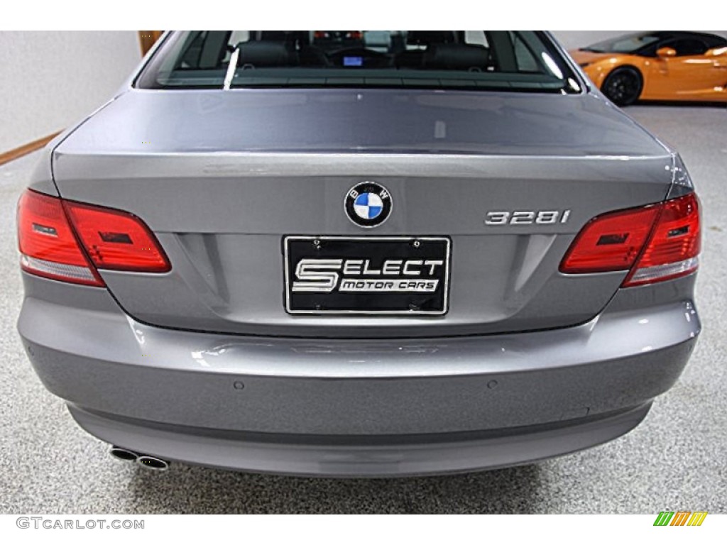 2009 3 Series 328xi Coupe - Space Grey Metallic / Black photo #5