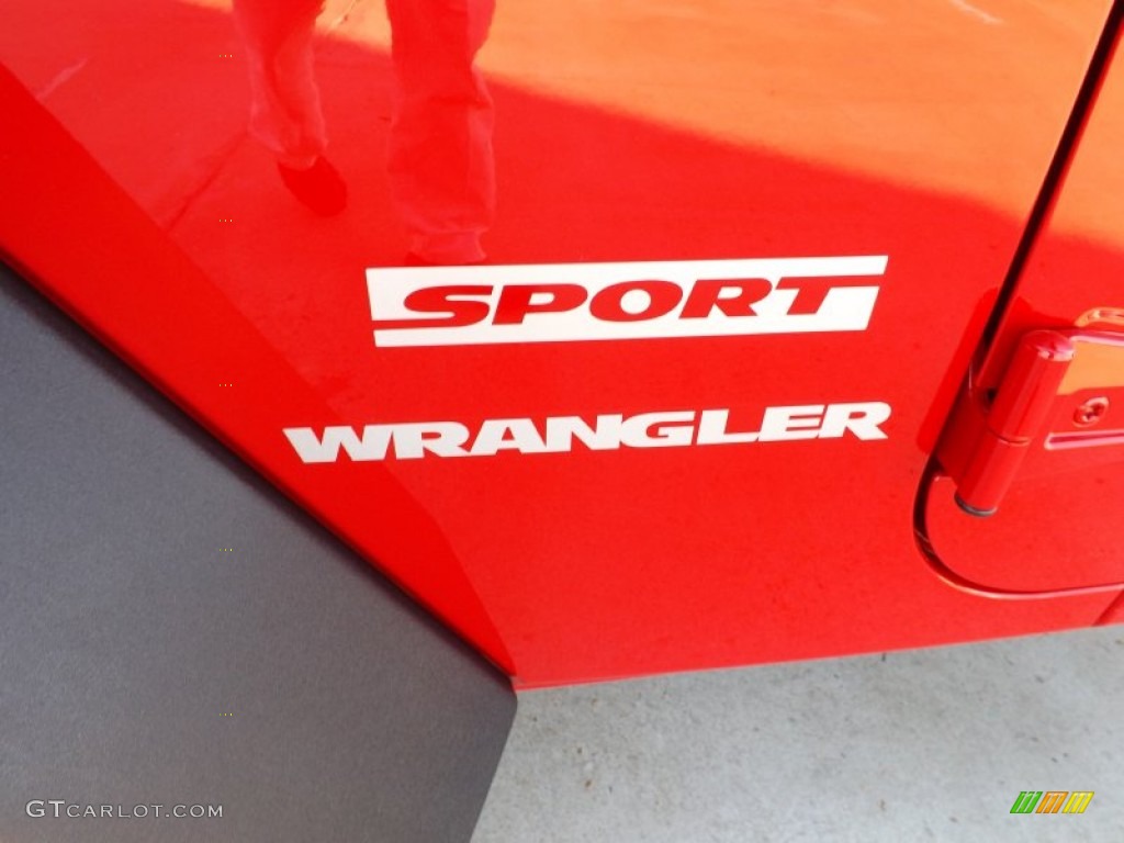 2012 Wrangler Sport 4x4 - Flame Red / Black photo #17