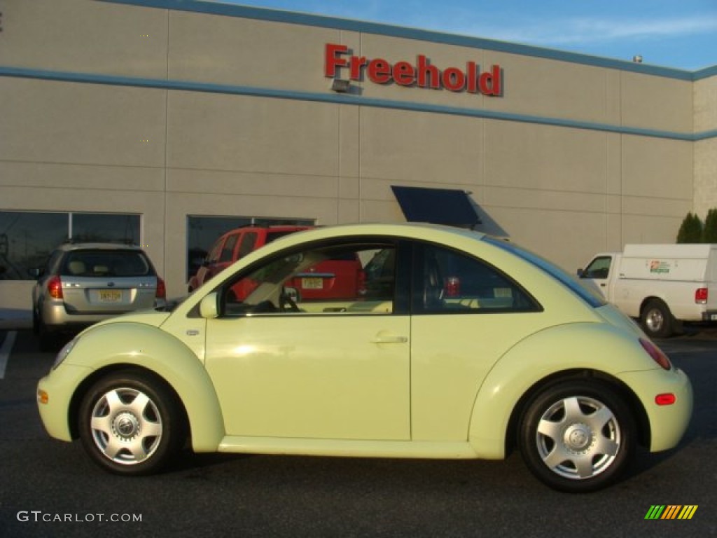 2001 New Beetle GLS Coupe - Cyber Green Metallic / Black photo #3