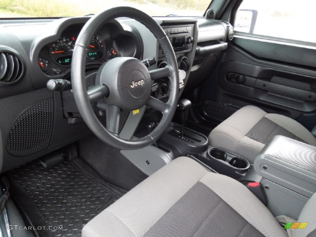Dark Slate Gray/Med Slate Gray Interior 2008 Jeep Wrangler Unlimited X 4x4 Photo #73460740
