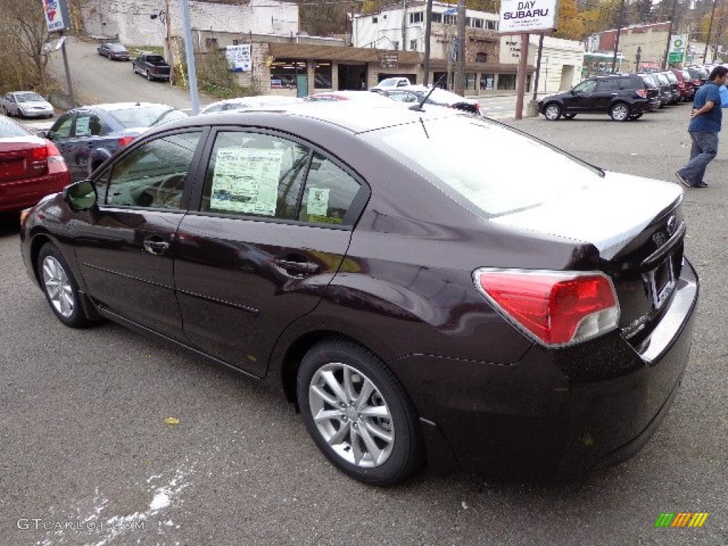 2013 Impreza 2.0i Premium 4 Door - Deep Cherry Red Pearl / Ivory photo #2