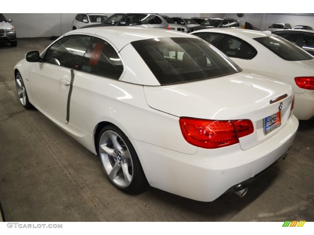 2013 3 Series 335i Convertible - Alpine White / Black photo #5