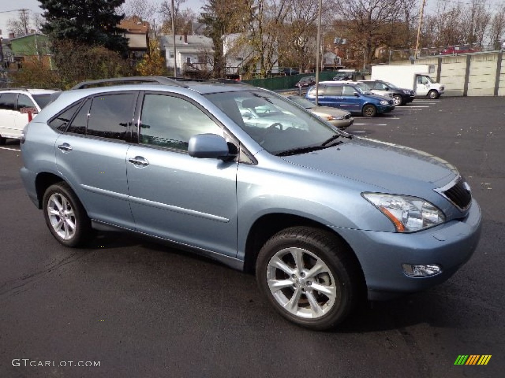 2009 RX 350 AWD - Breakwater Blue Metallic / Light Gray photo #3