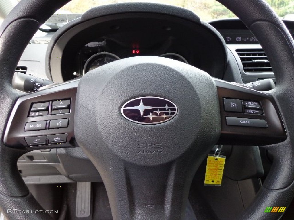 2013 Subaru XV Crosstrek 2.0 Premium Black Steering Wheel Photo #73462322