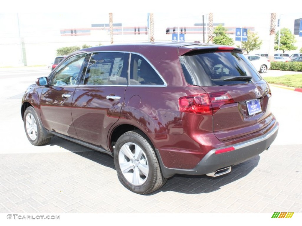 2013 MDX SH-AWD Technology - Dark Cherry Pearl / Parchment photo #5