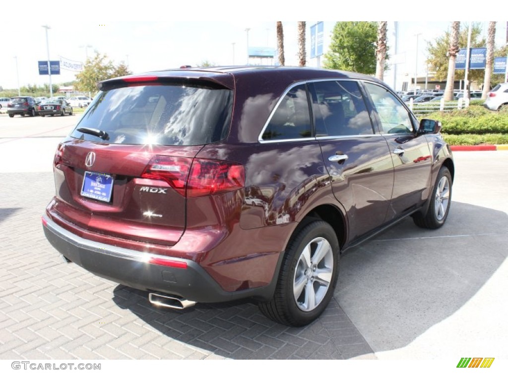 2013 MDX SH-AWD Technology - Dark Cherry Pearl / Parchment photo #7