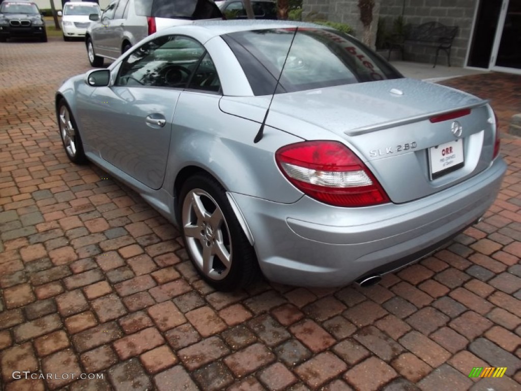 2007 SLK 280 Roadster - Diamond Silver Metallic / Beige photo #3