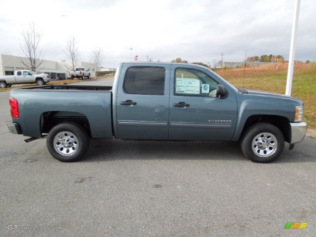 2013 Silverado 1500 LS Crew Cab - Blue Granite Metallic / Dark Titanium photo #6