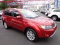 2008 Rally Red Metallic Mitsubishi Outlander XLS 4WD  photo #3