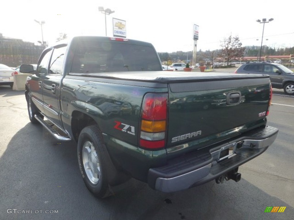 2007 Sierra 1500 Classic Z71 Crew Cab 4x4 - Medium Green Metallic / Neutral photo #5