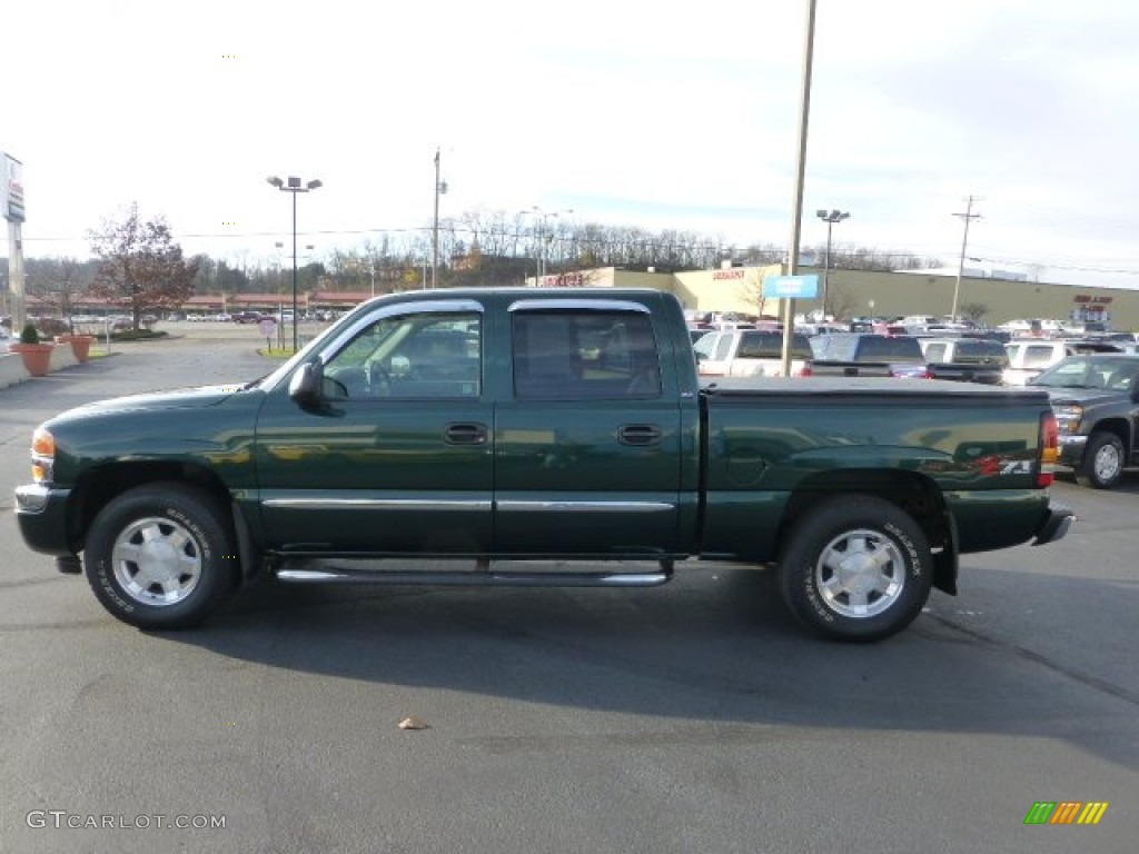 2007 Sierra 1500 Classic Z71 Crew Cab 4x4 - Medium Green Metallic / Neutral photo #6