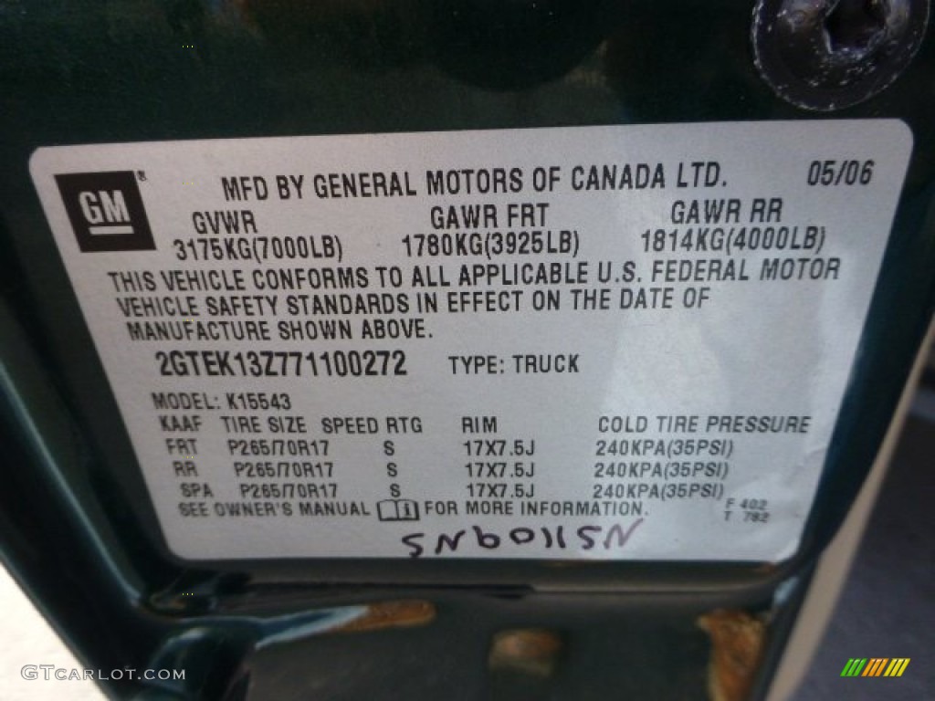 2007 Sierra 1500 Classic Z71 Crew Cab 4x4 - Medium Green Metallic / Neutral photo #19