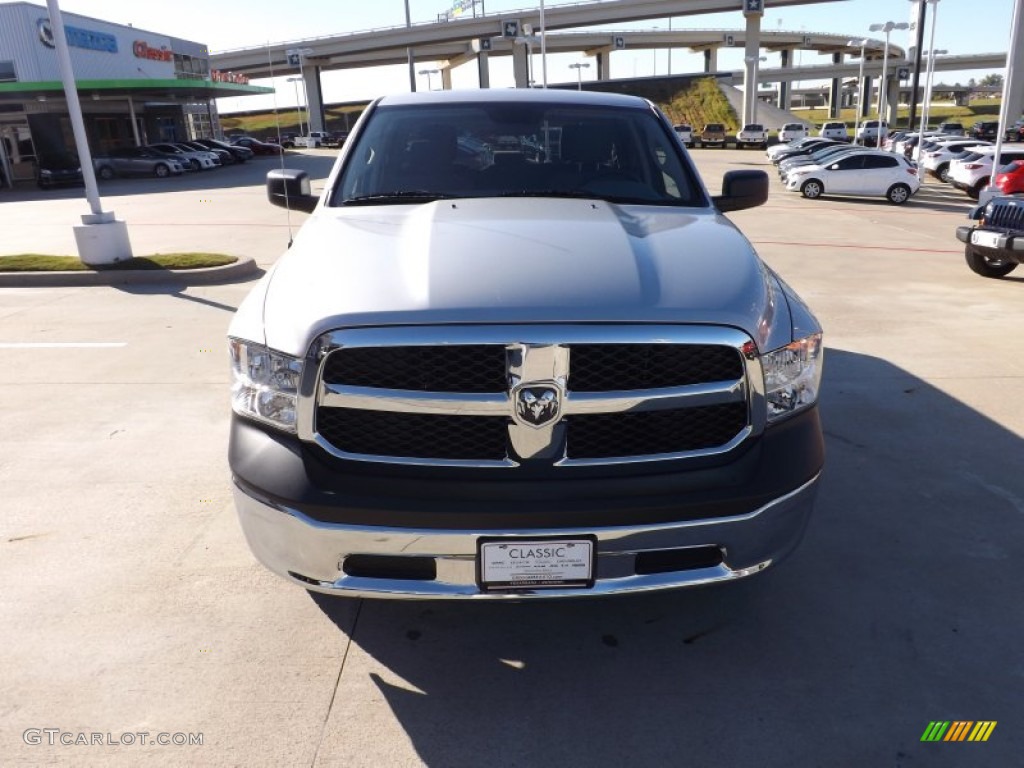 2013 1500 Tradesman Quad Cab 4x4 - Bright Silver Metallic / Black/Diesel Gray photo #8