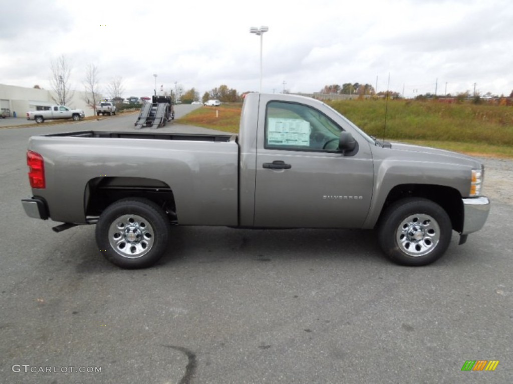 2013 Silverado 1500 LS Regular Cab - Graystone Metallic / Dark Titanium photo #6