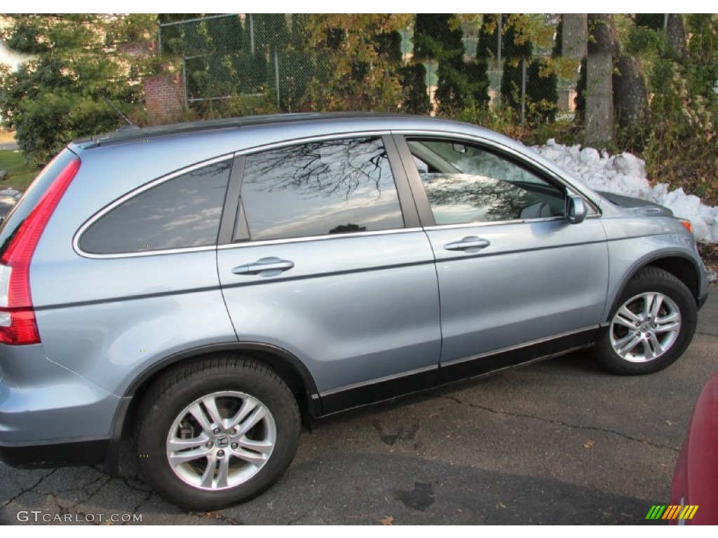 2010 CR-V EX-L AWD - Glacier Blue Metallic / Gray photo #10