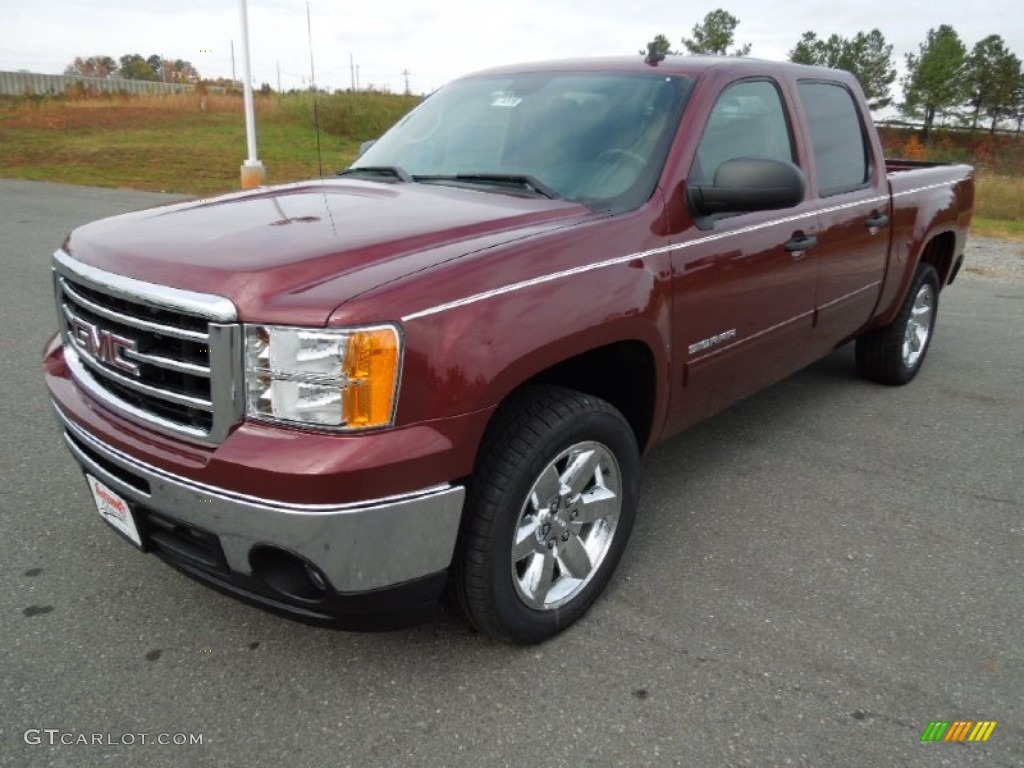 2013 Sierra 1500 SLE Crew Cab - Sonoma Red Metallic / Ebony photo #1