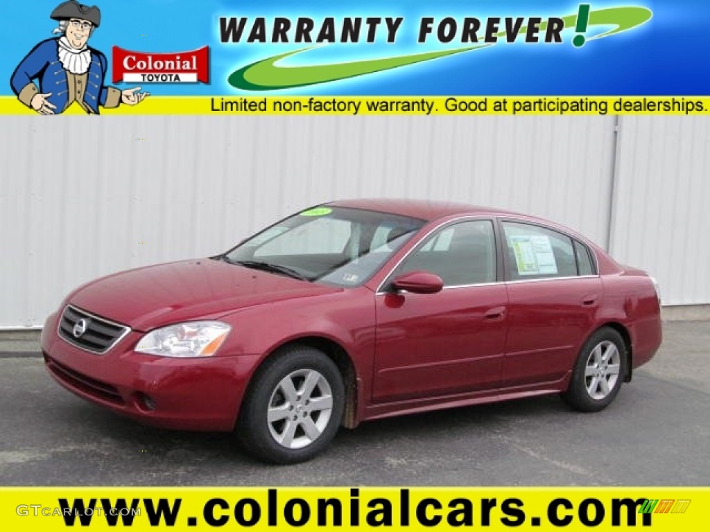 2003 Altima 2.5 S - Sonoma Sunset Red / Charcoal photo #1
