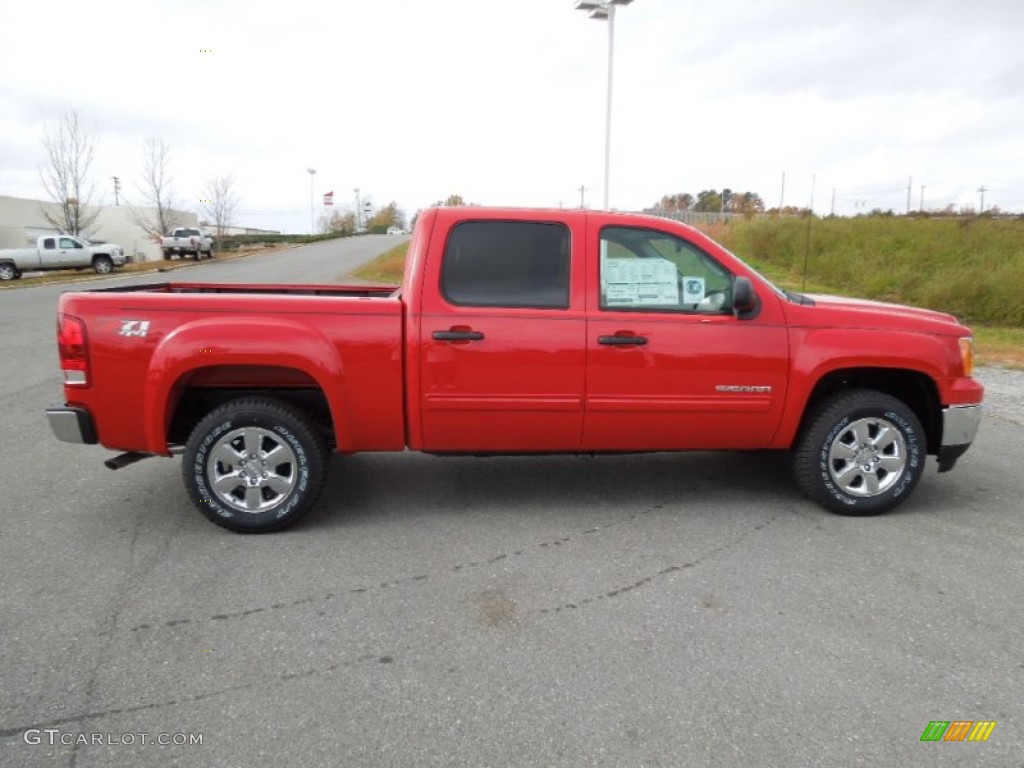 2013 Sierra 1500 SLE Crew Cab 4x4 - Fire Red / Ebony photo #6