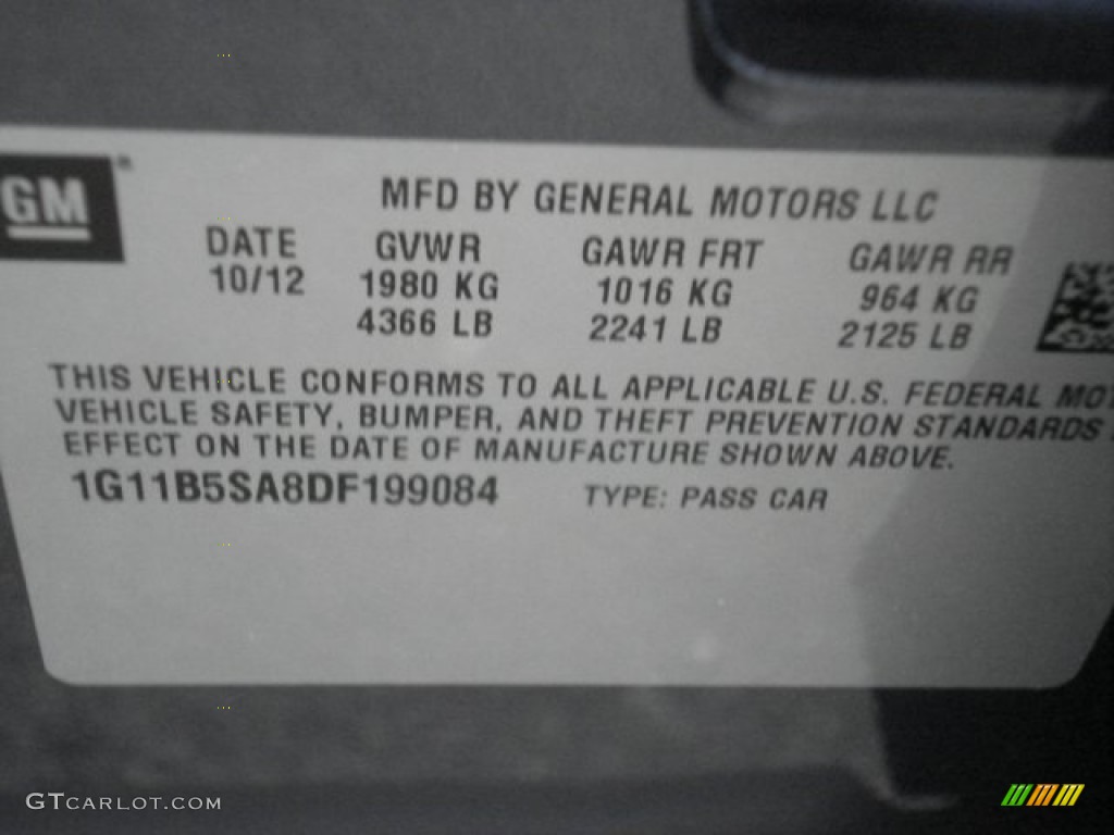 2013 Malibu LS - Atlantis Blue Metallic / Jet Black/Titanium photo #20