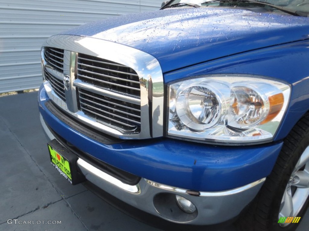 2007 Ram 1500 Lone Star Edition Quad Cab - Electric Blue Pearl / Medium Slate Gray photo #9