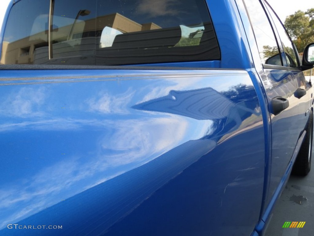 2007 Ram 1500 Lone Star Edition Quad Cab - Electric Blue Pearl / Medium Slate Gray photo #20