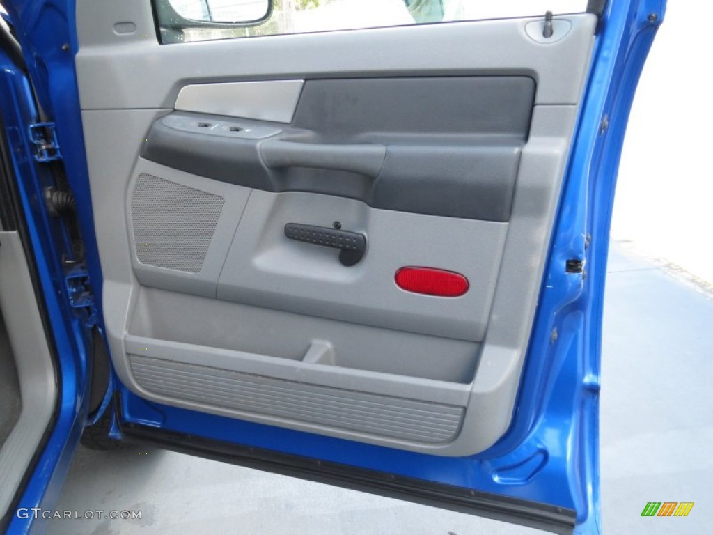 2007 Ram 1500 Lone Star Edition Quad Cab - Electric Blue Pearl / Medium Slate Gray photo #30